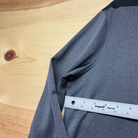 Minnesota Vikings Shirt Mens Large Gray Pullover 1/4 Zip Nike Dri Fit - Picture 5 of 12